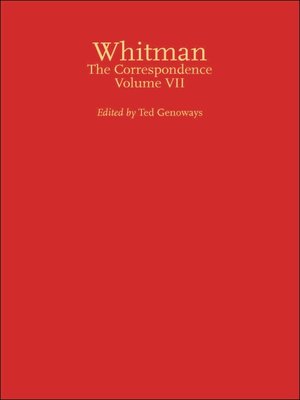 cover image of Walt Whitman